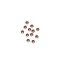Swarovski® Crystals 2058 Xilion Rose Flat Back, Foiled, SS9 (2.5-2.7mm) Blush Rose - 144pcs